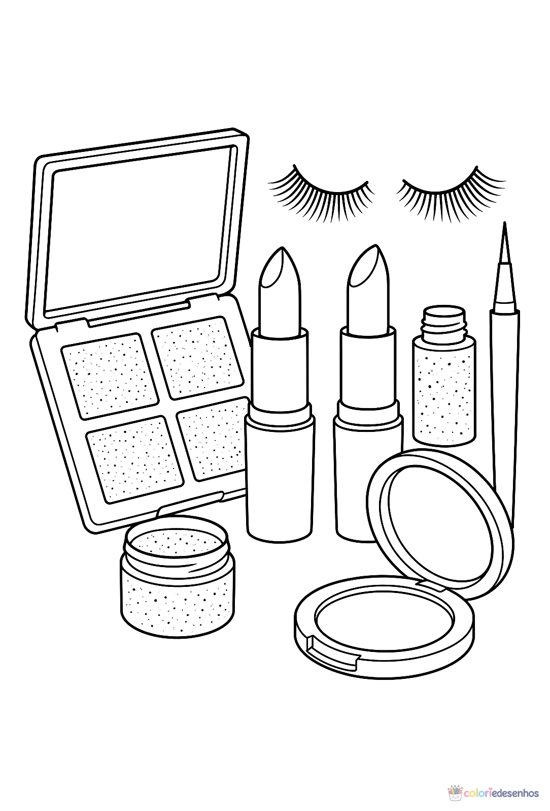 Maquiagem para colorir