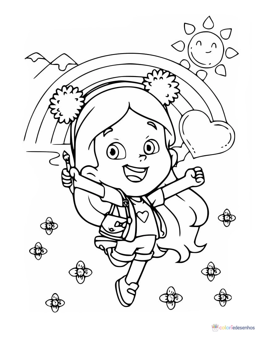 Maria Clara e JP para colorir