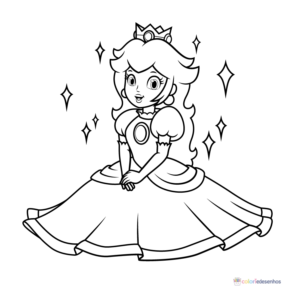 Mario para colorir