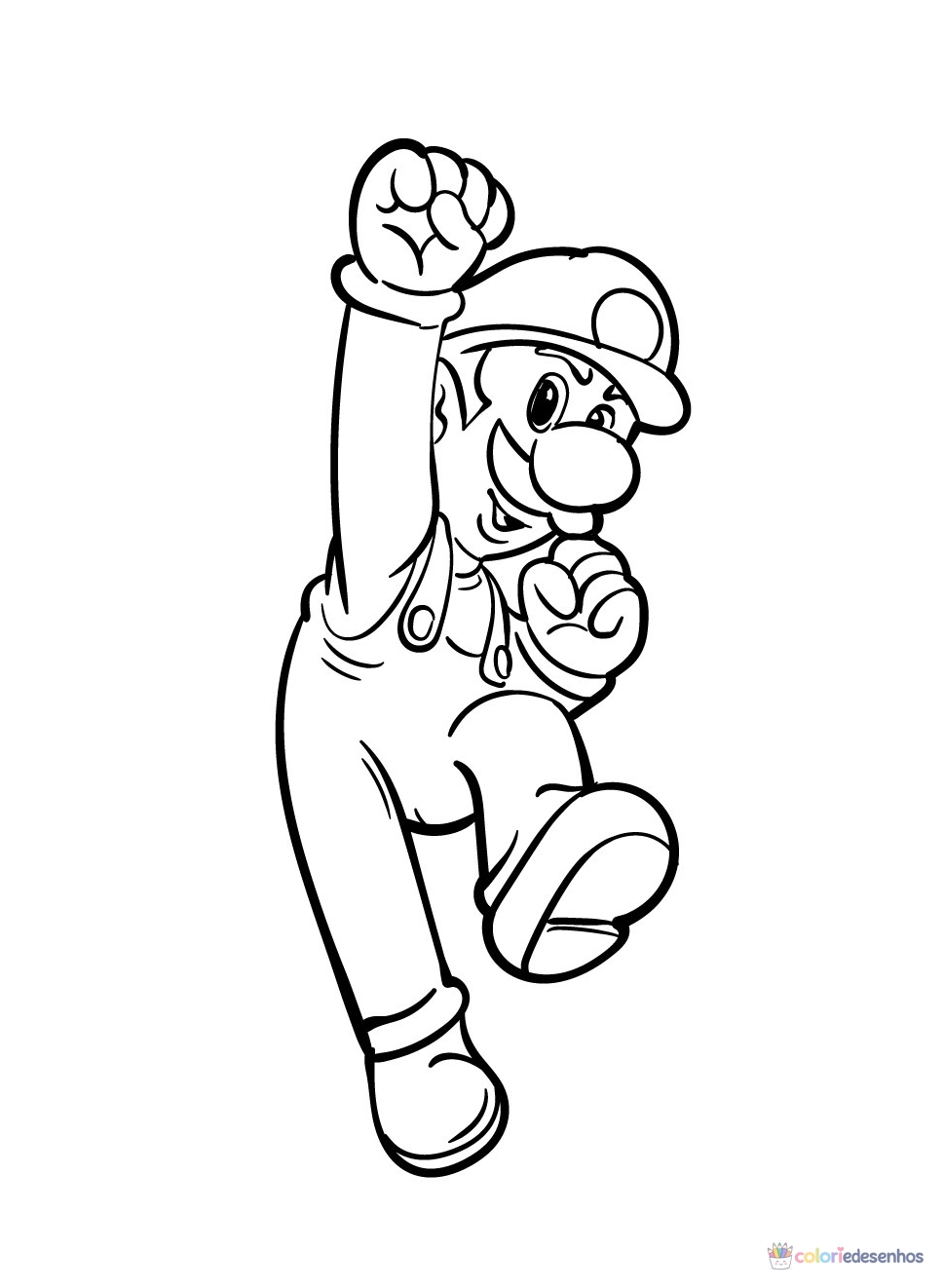 Mario para colorir
