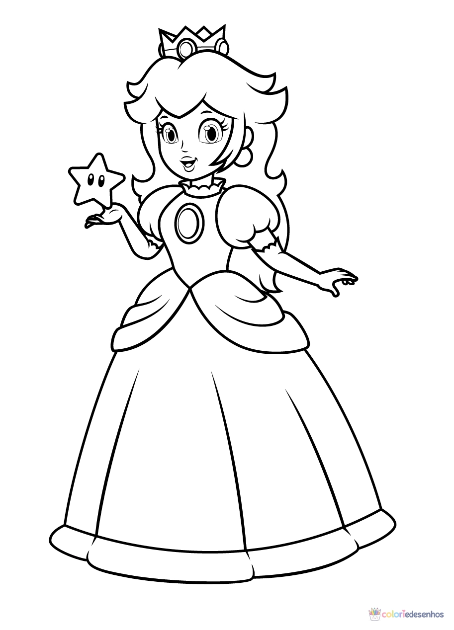 Mario para colorir