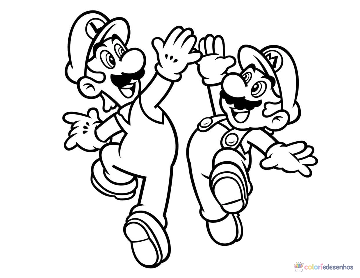 Mario para colorir