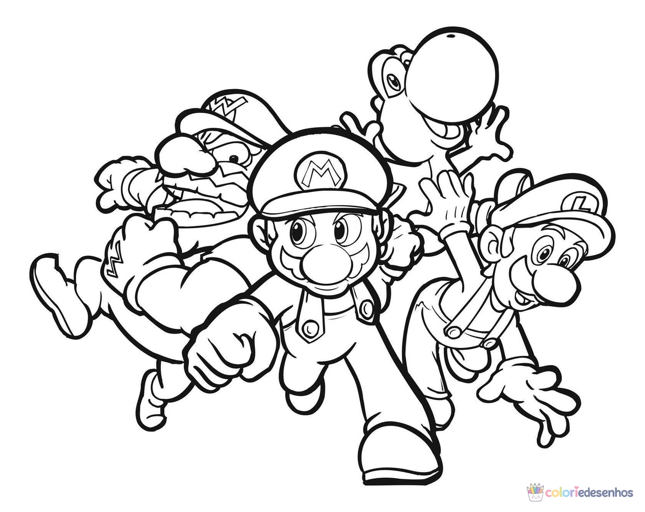 Mario para colorir