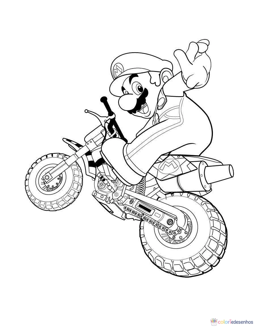 Mario para colorir