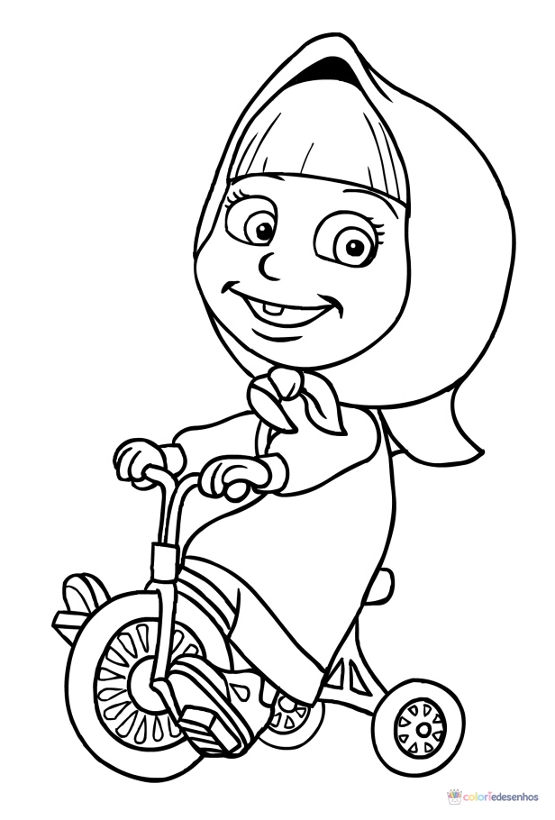 Masha e o Urso para colorir