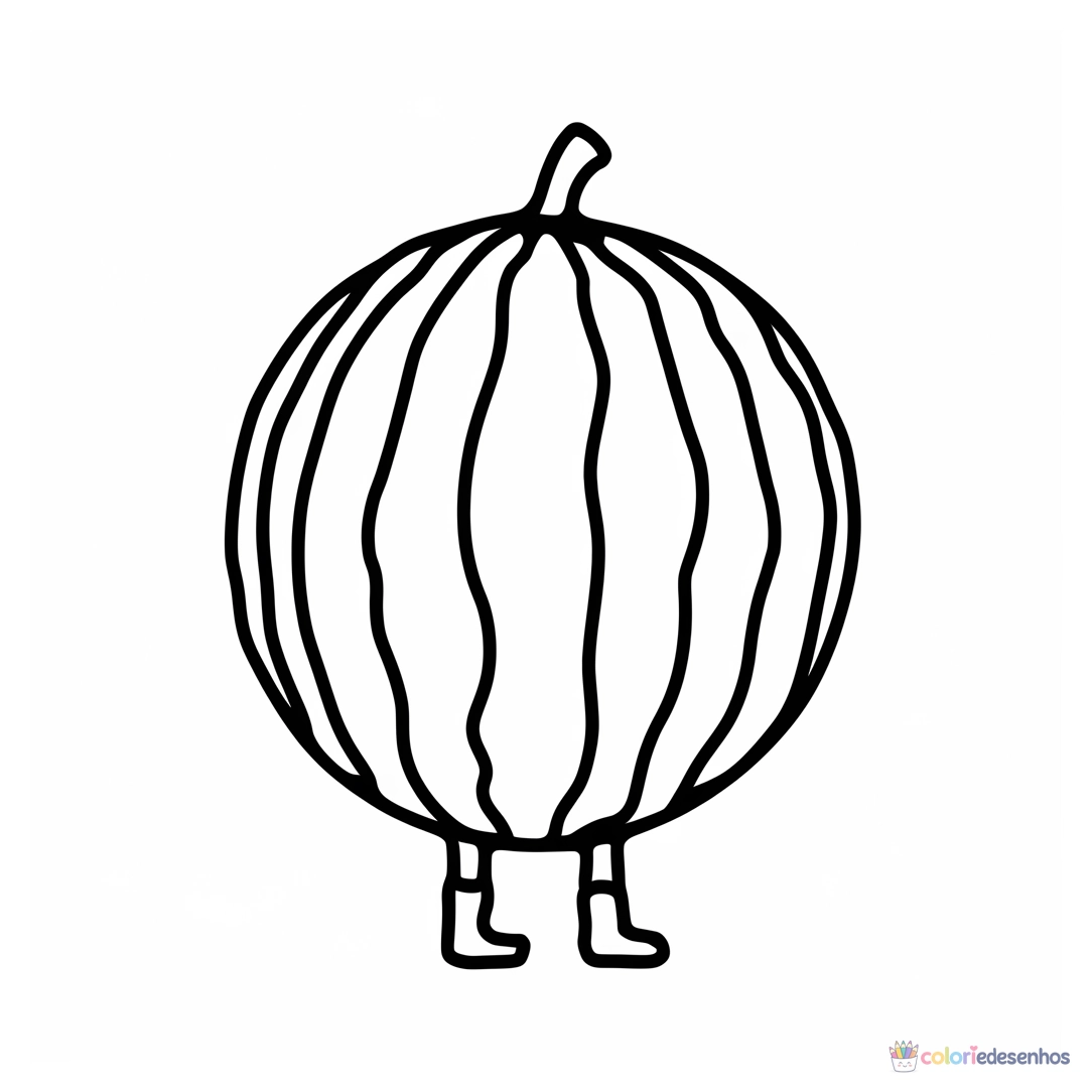 Desenhos de Melancia para colorir