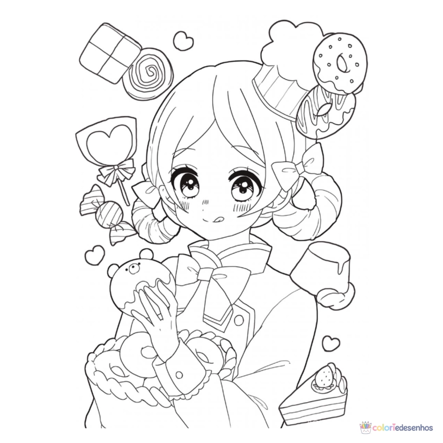 Desenhos de Meninas para colorir