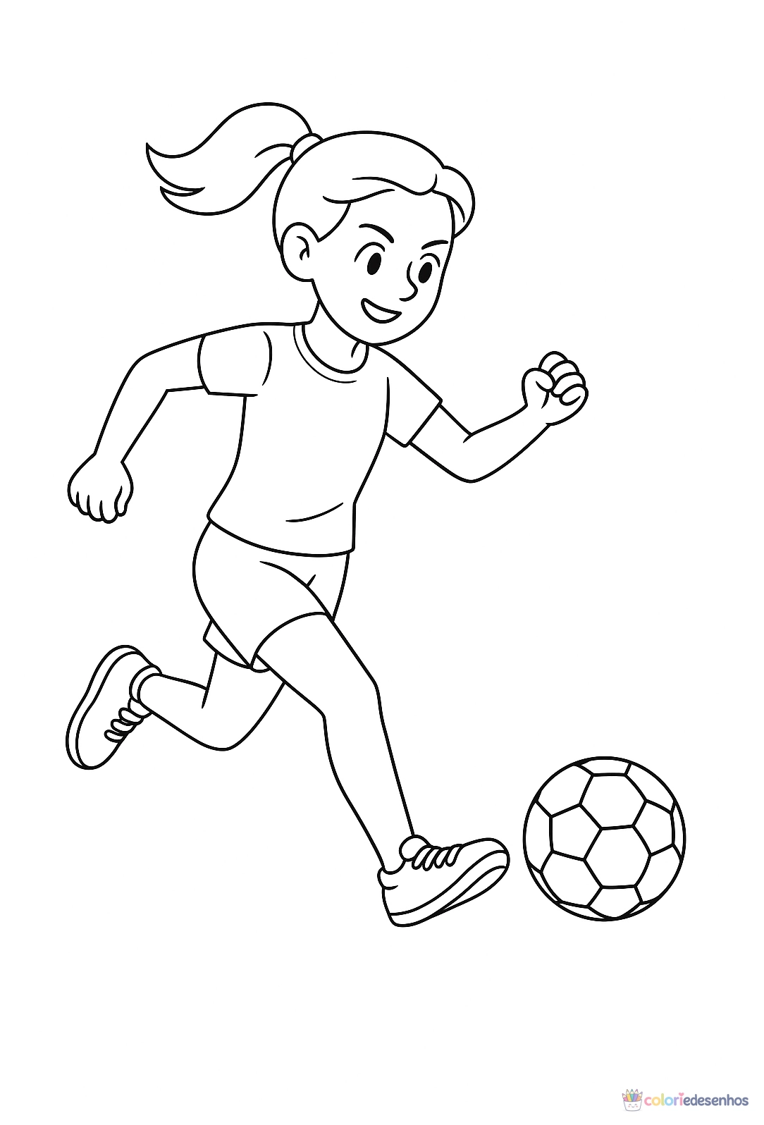 Menina para colorir