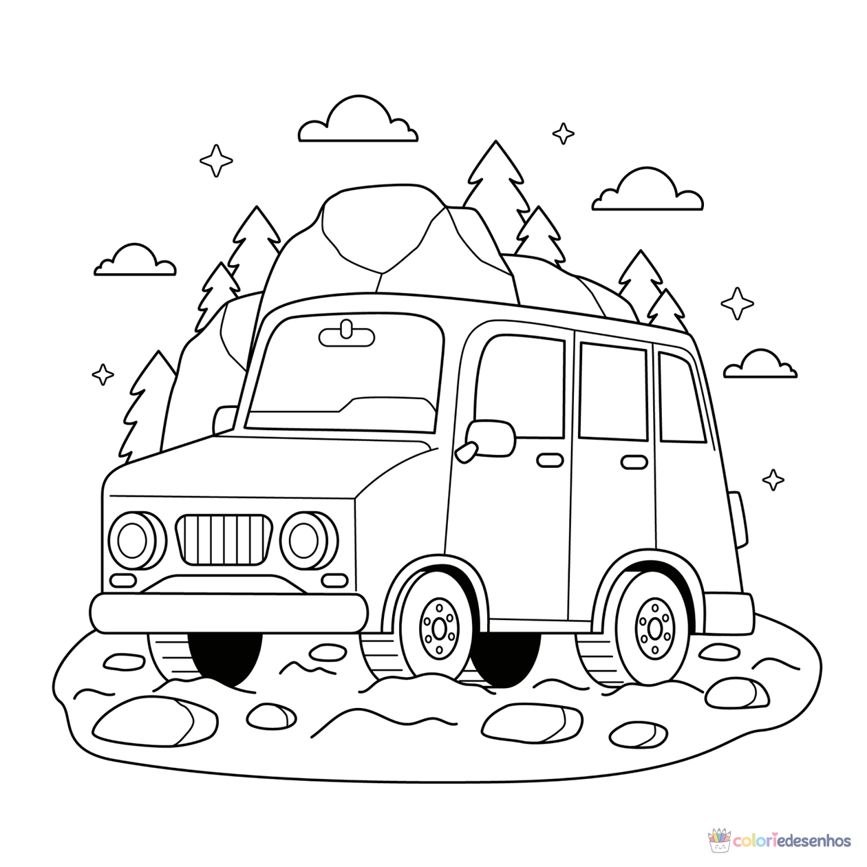 Desenhos de Meninos para colorir