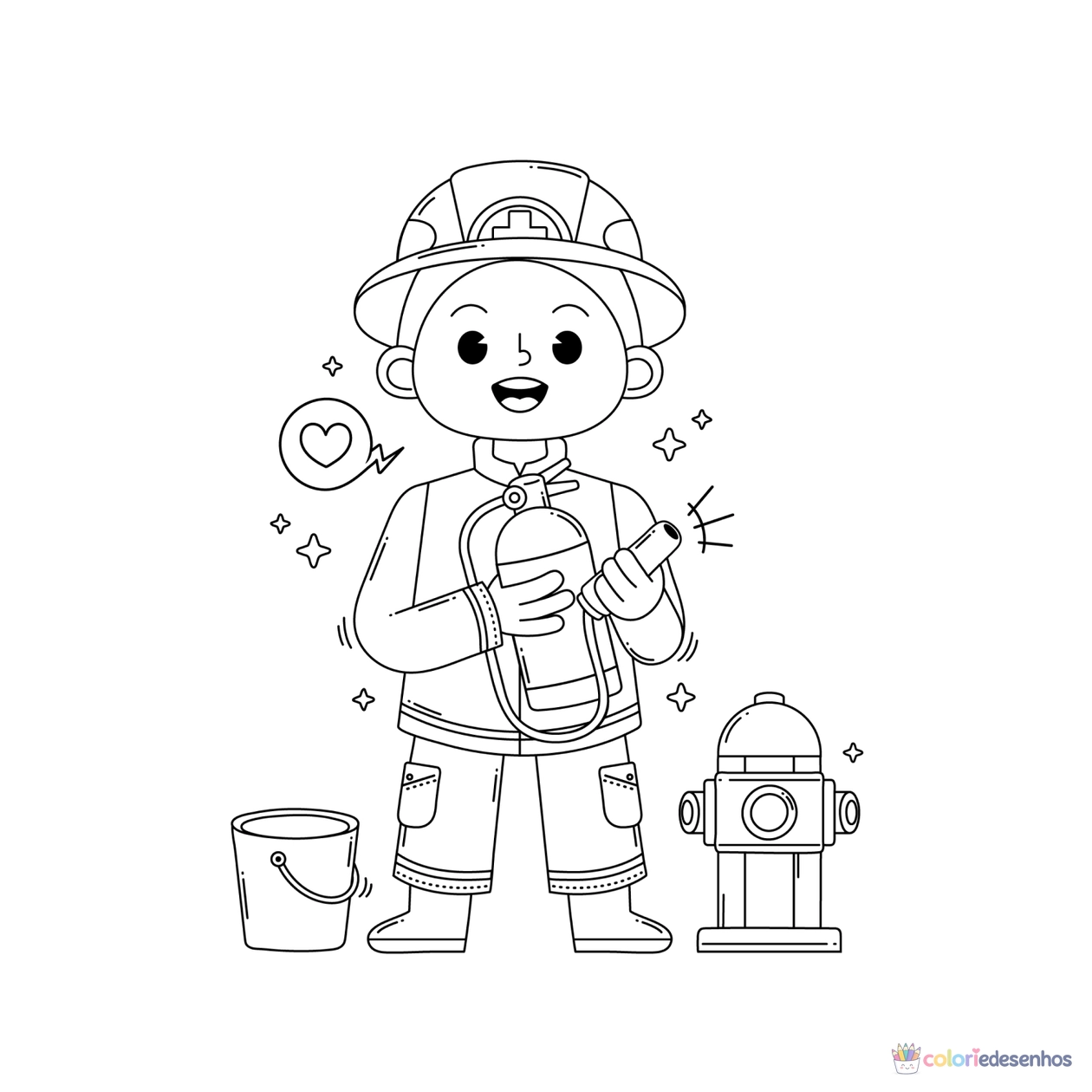 Meninos para colorir