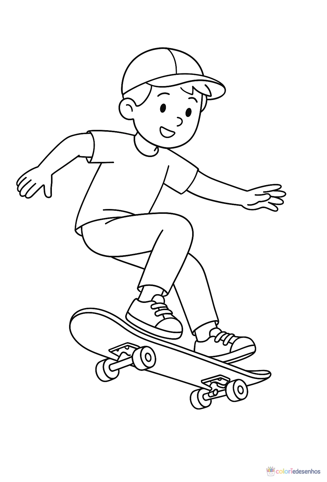 Menino para colorir