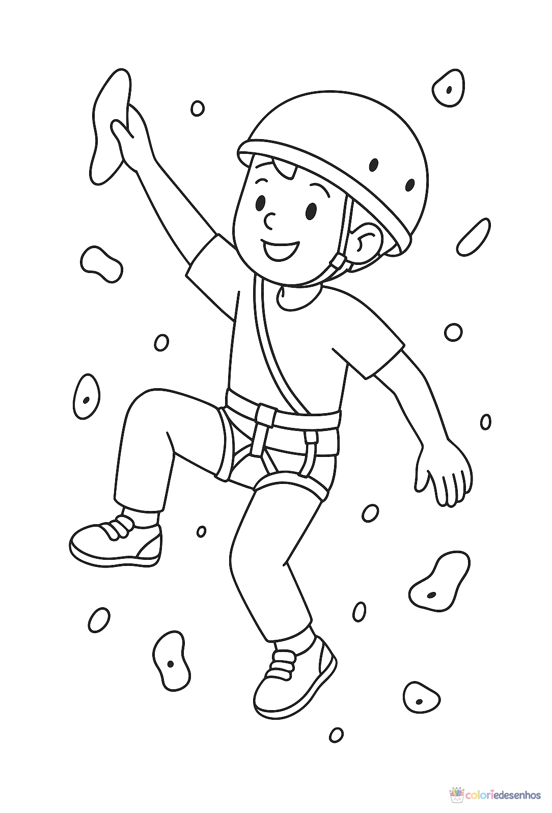 Menino para colorir