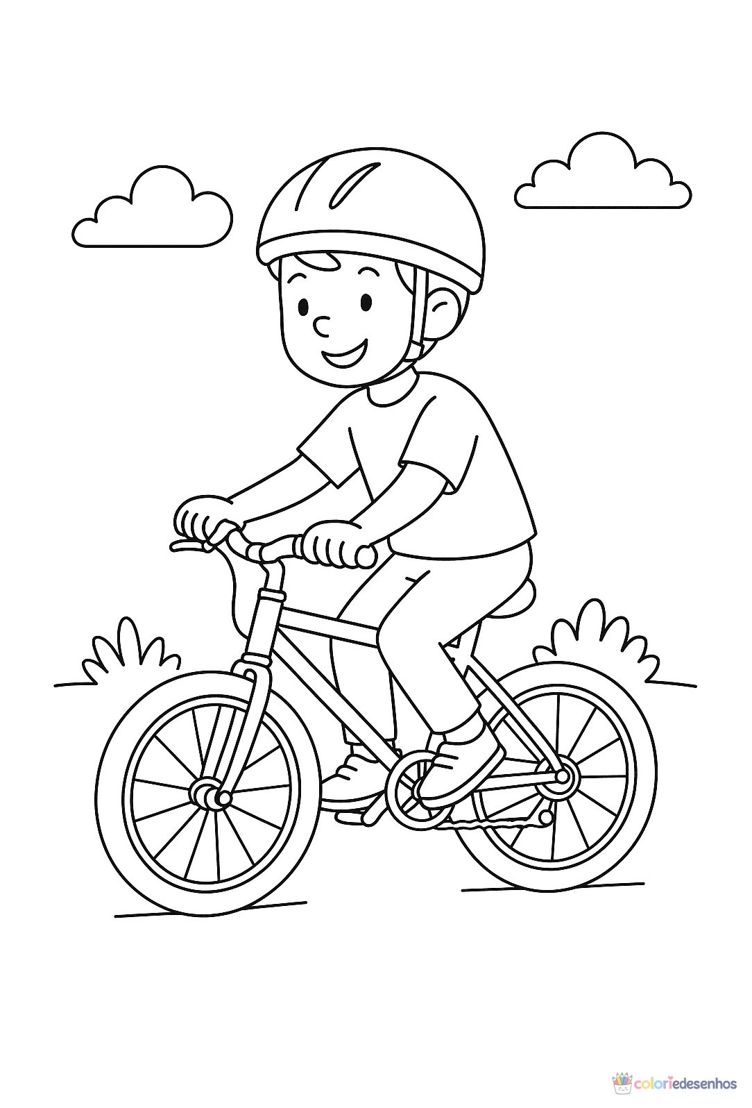 Menino para colorir