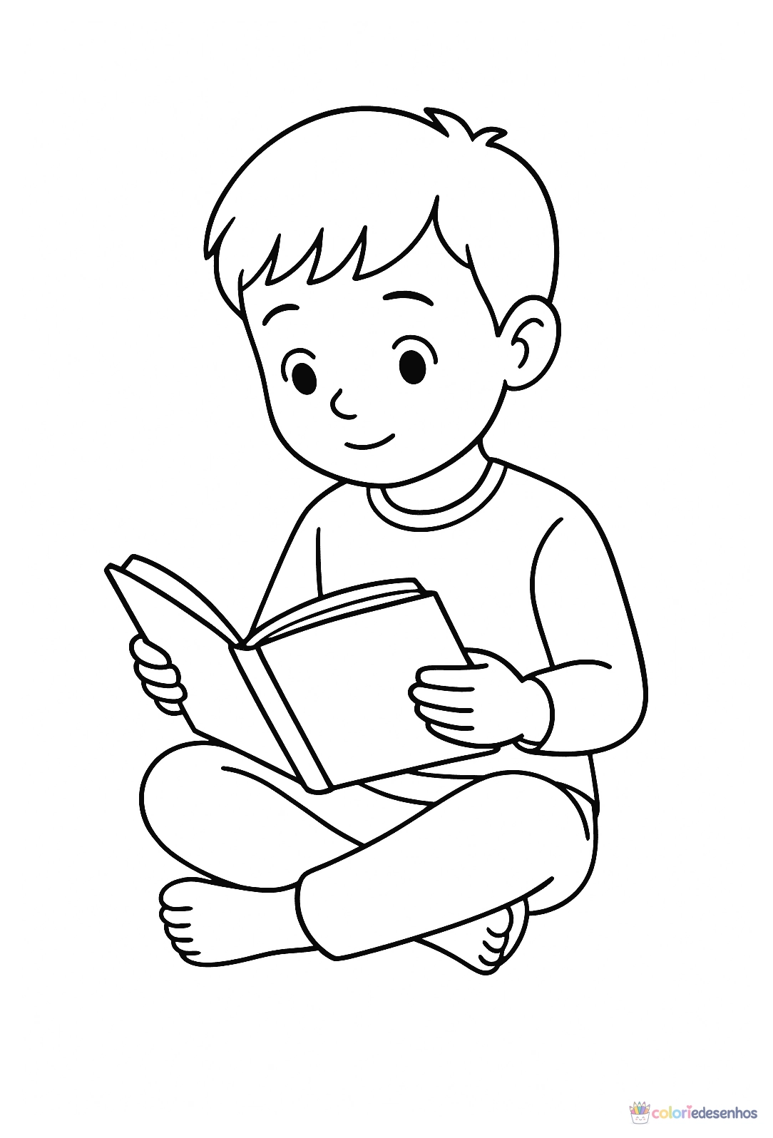 Menino para colorir