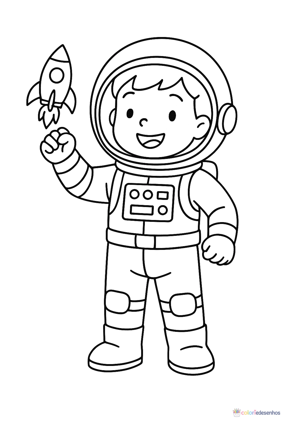 Menino para colorir