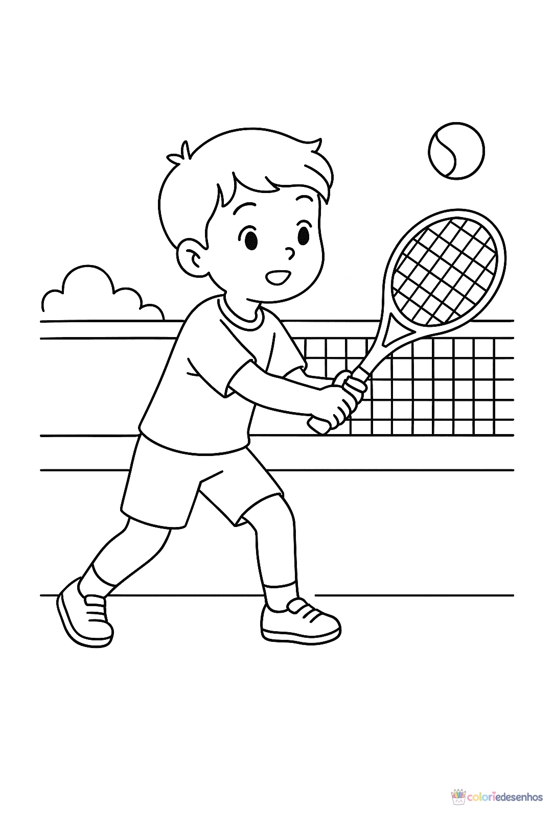 Menino para colorir