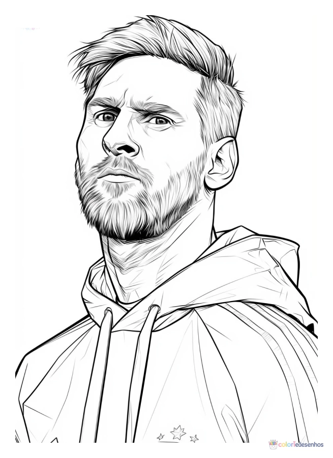 Messi para colorir