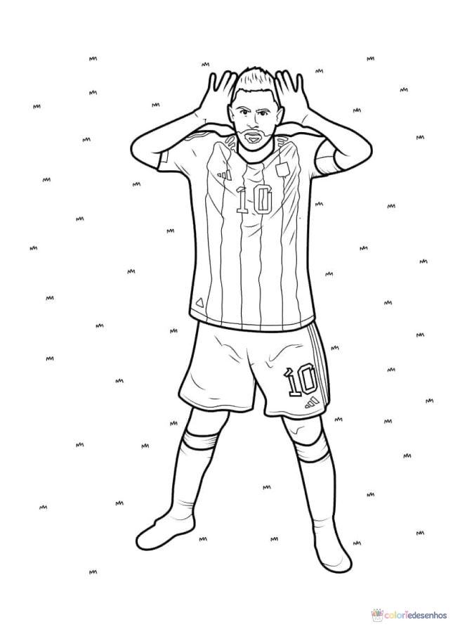 Messi para colorir