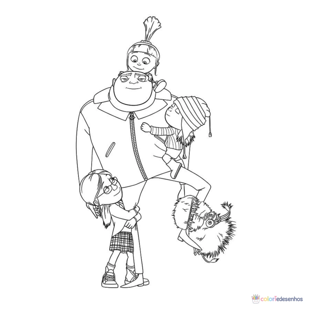 Meu malvado favorito para imprimir e colorir para colorir