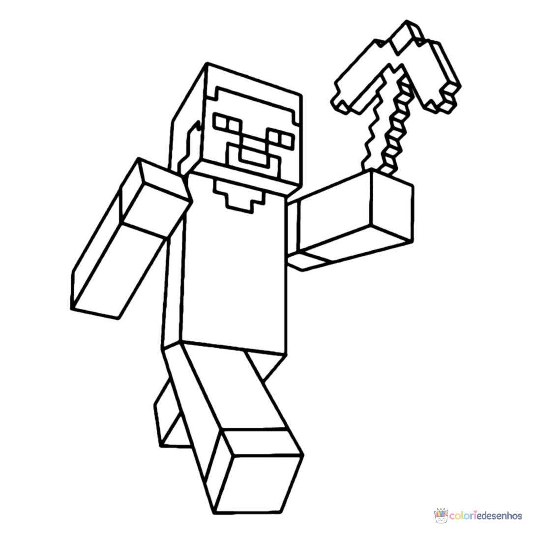 Desenhos de Minecraft para colorir