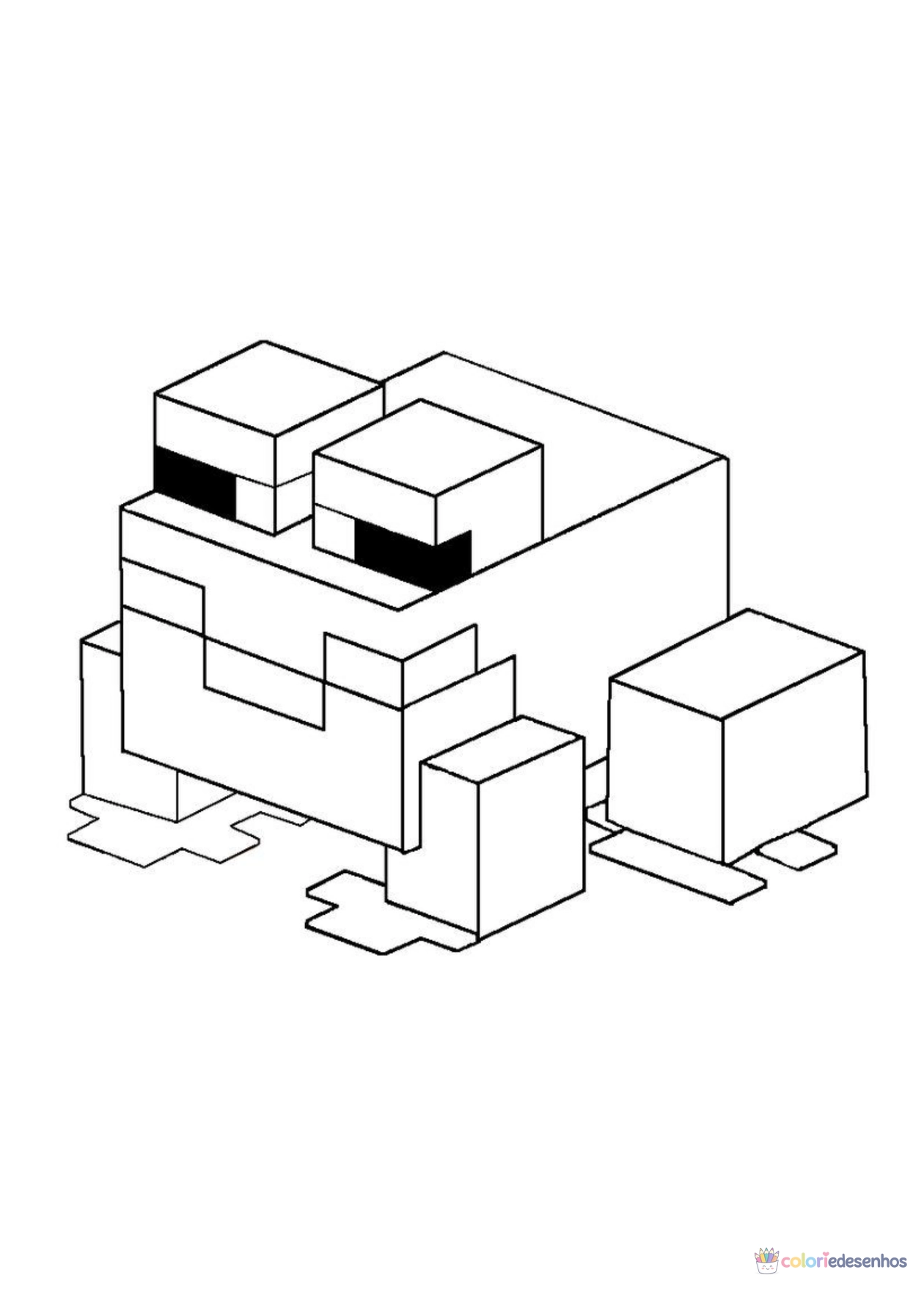 Minecraft para imprimir e colorir para colorir