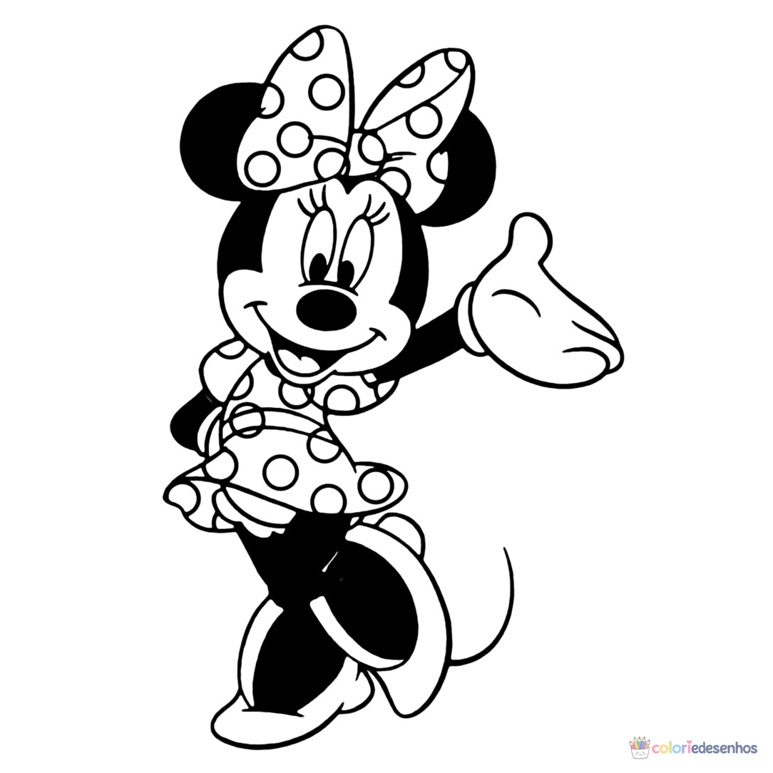Minnie para colorir