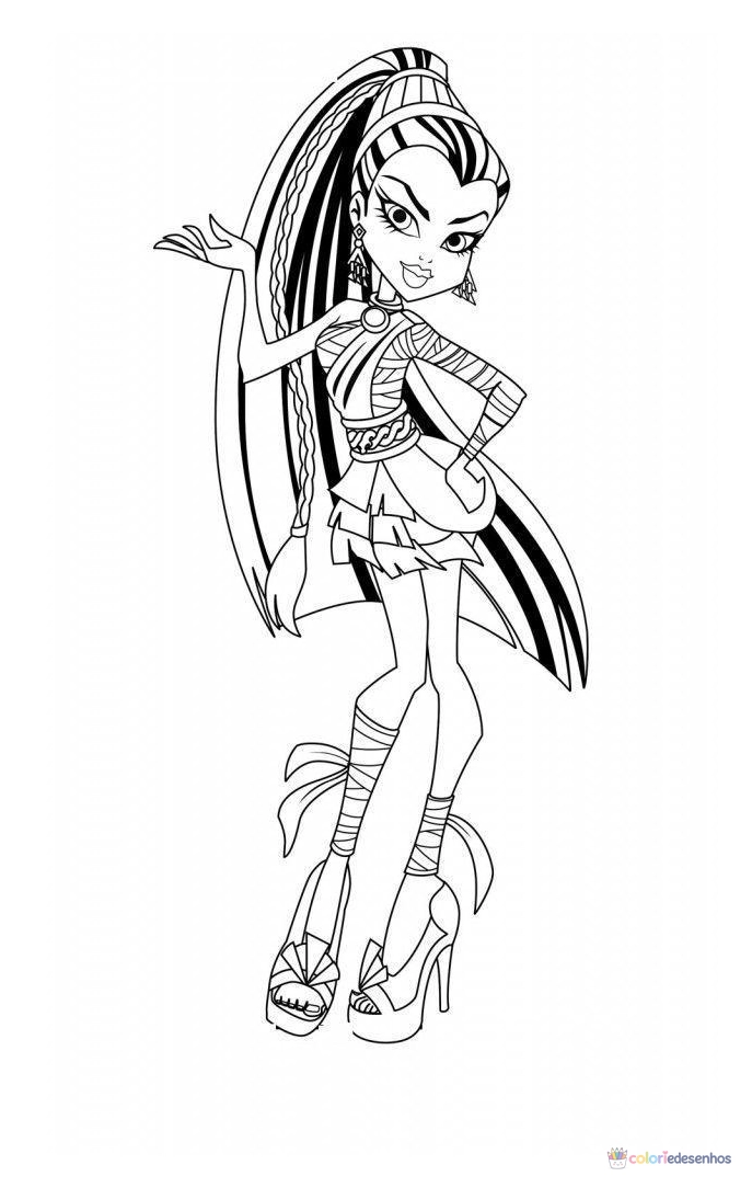 Desenhos de Monster High para colorir