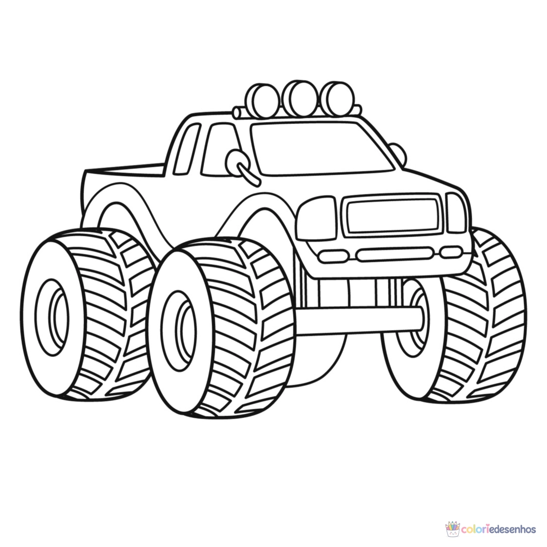 Monster Truck para colorir