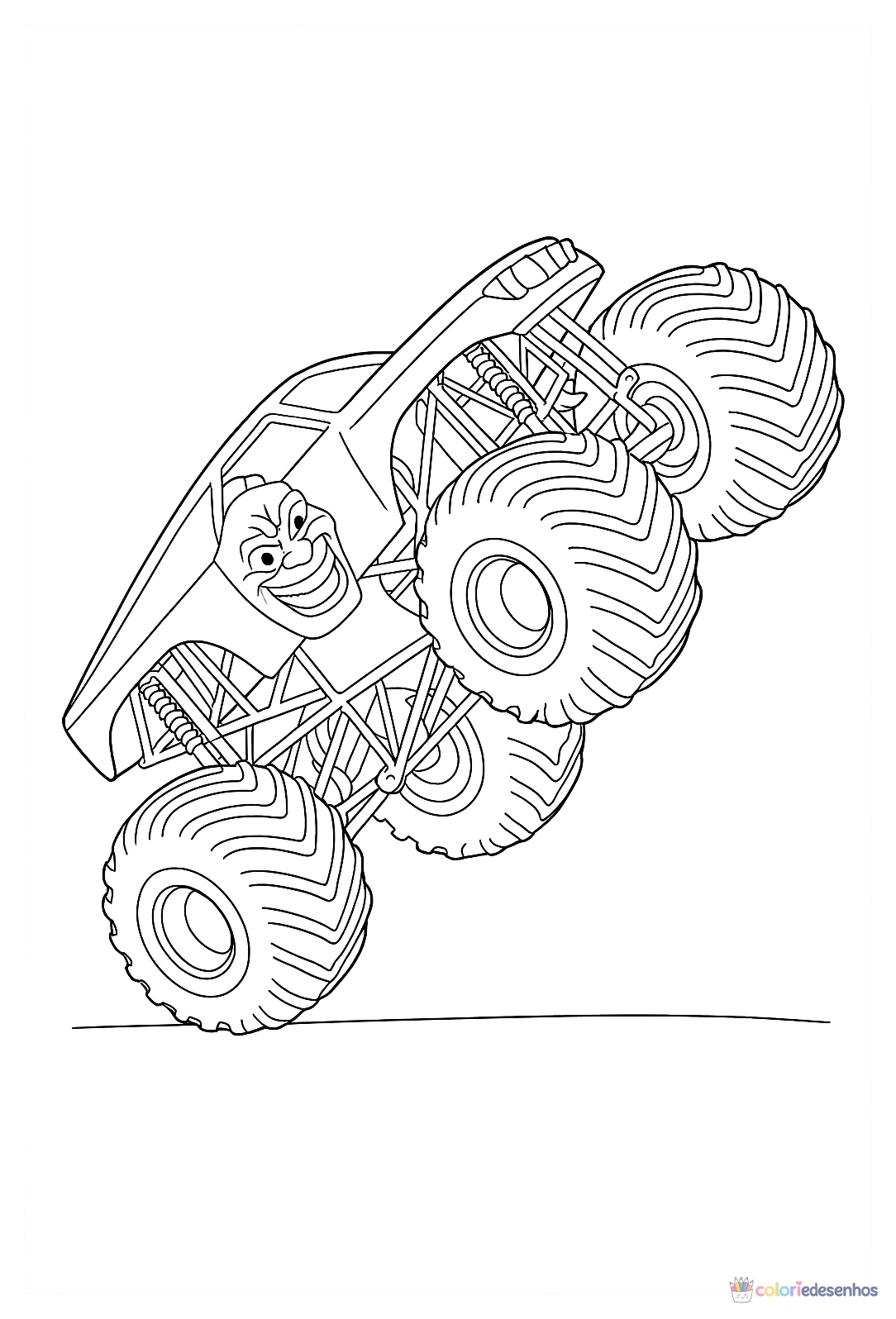 Monster Truck para colorir