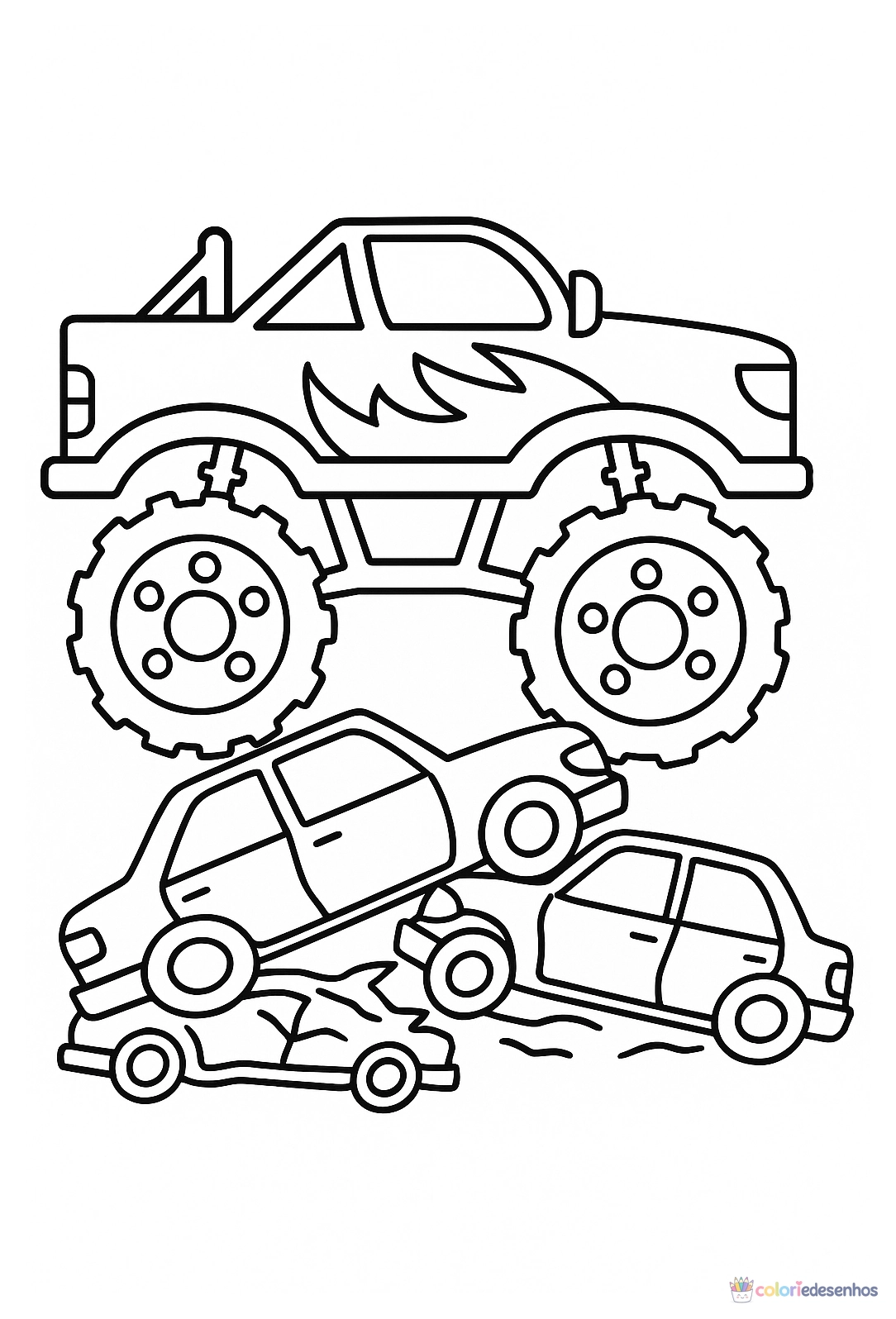 Monster Truck para colorir