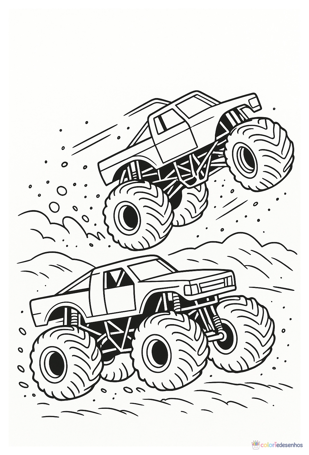 Monster Truck para colorir
