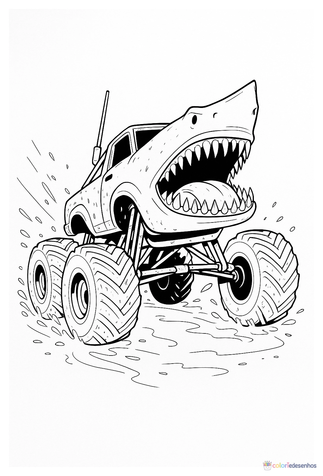 Monster Truck para colorir
