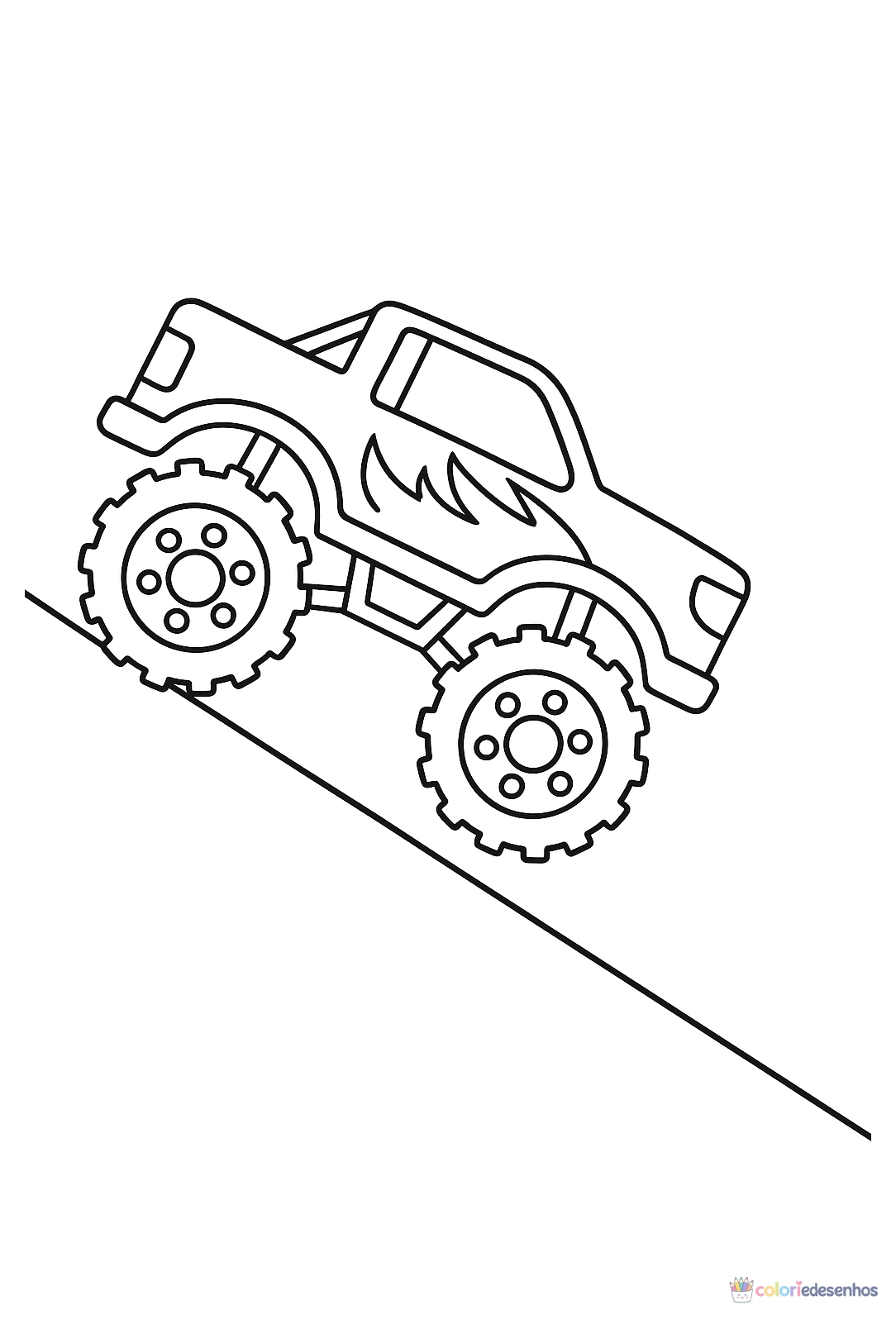 Monster Truck para colorir