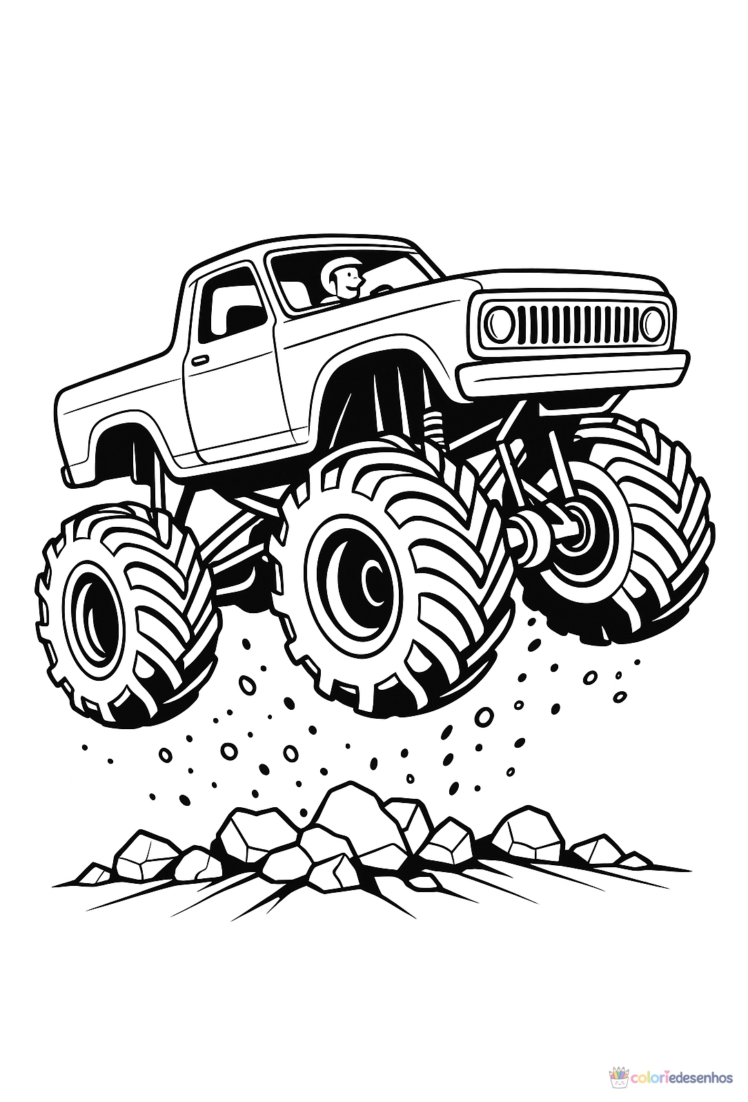Monster Truck para colorir