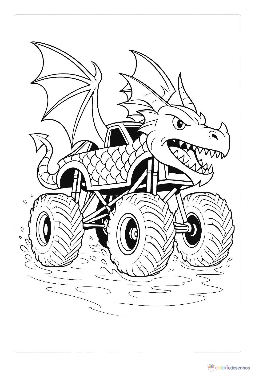 Monster Truck para colorir