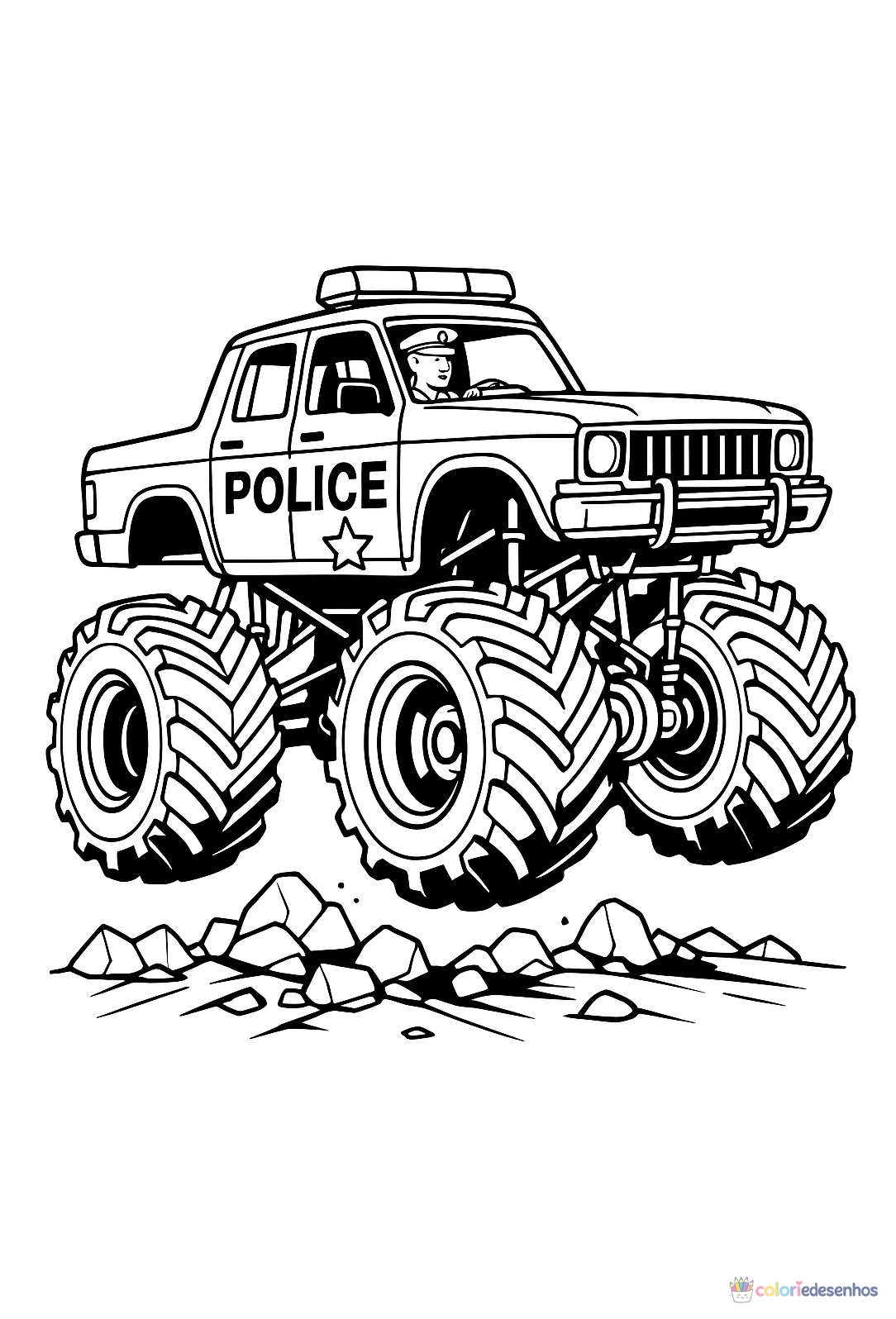 Monster Truck para colorir