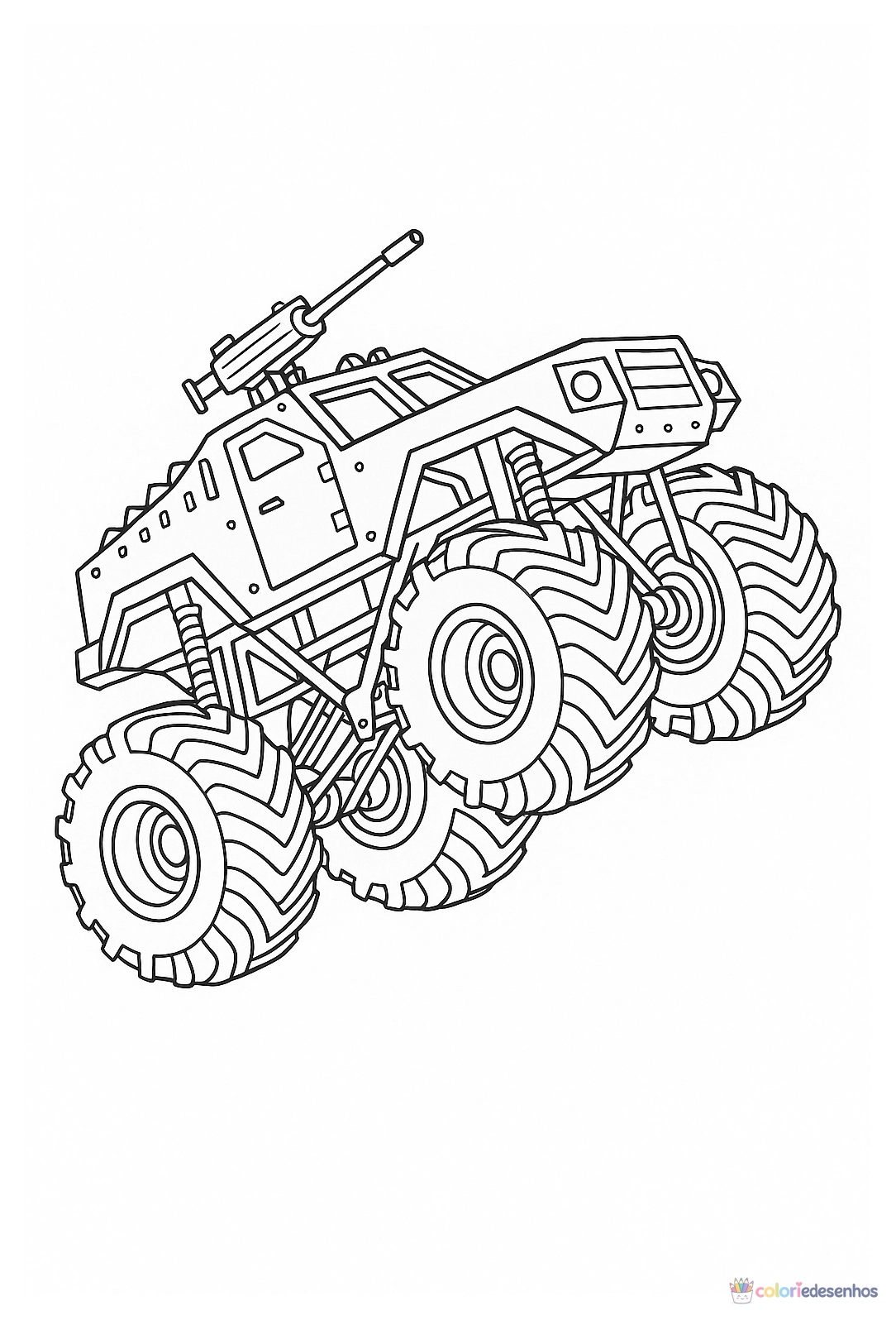 Monster Truck para colorir