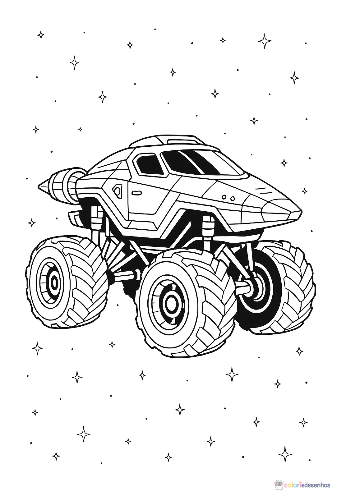 Monster Truck para colorir