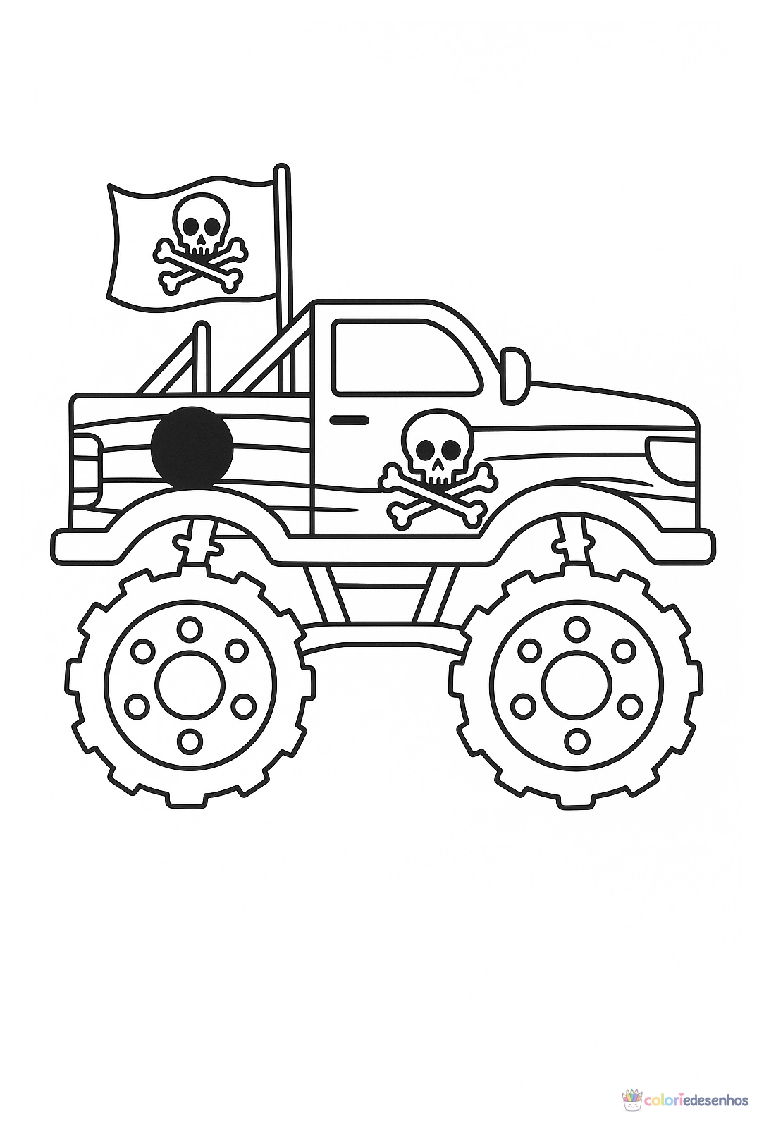 Monster Truck para colorir