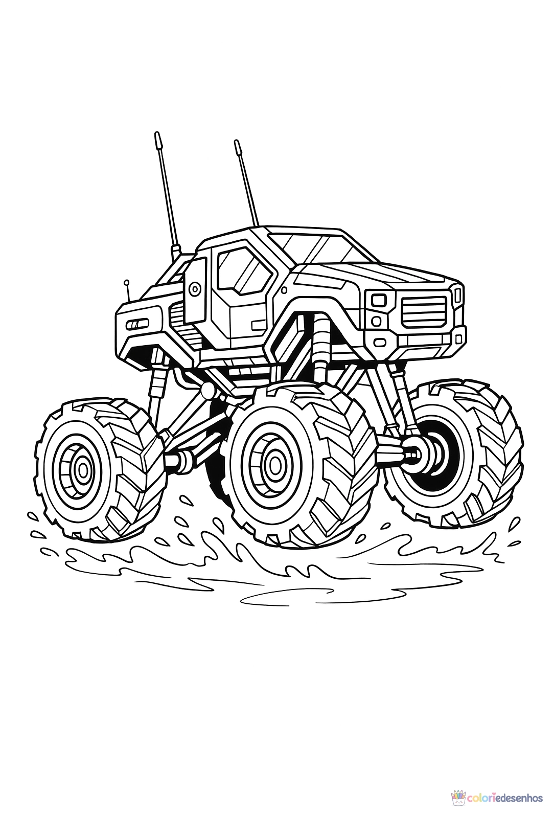 Monster Truck para colorir