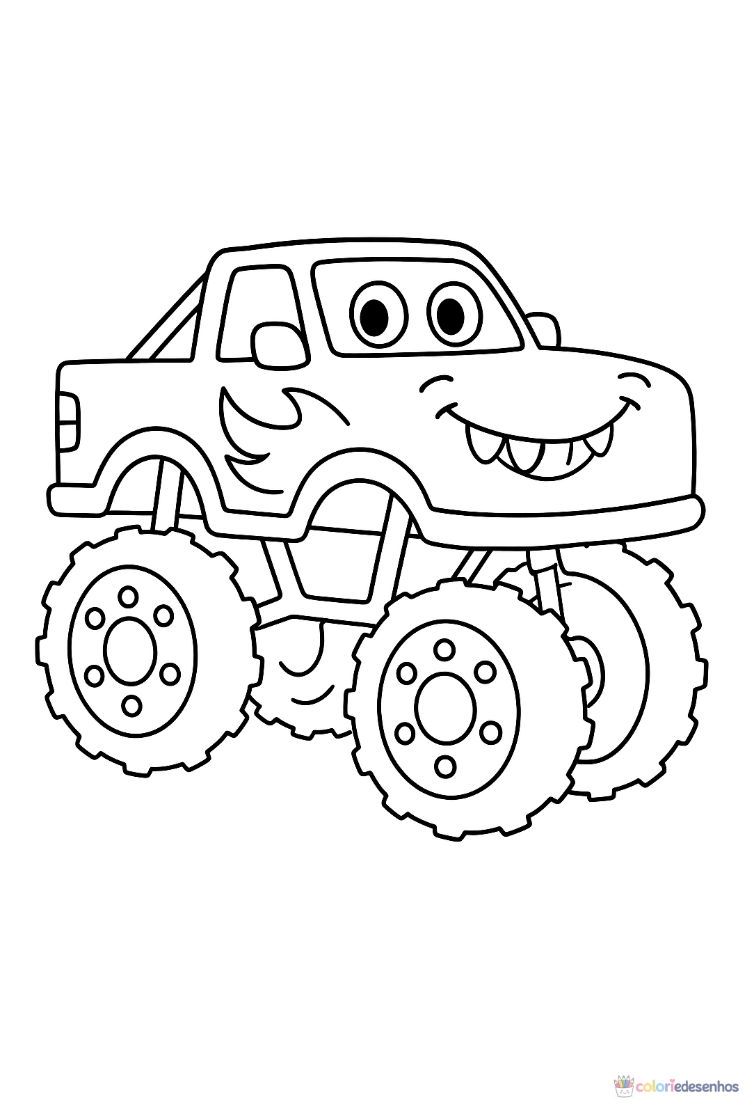 Monster Truck para colorir