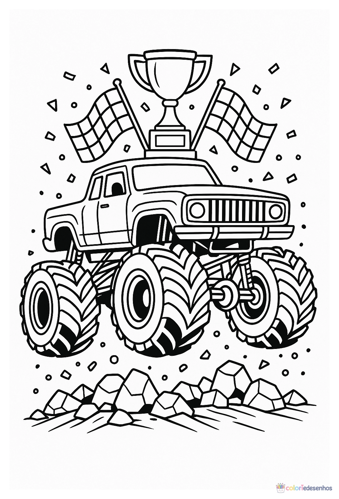 Monster Truck para colorir