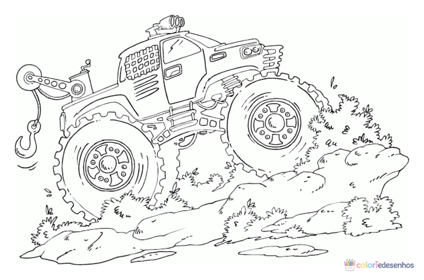 Monster Truck para colorir