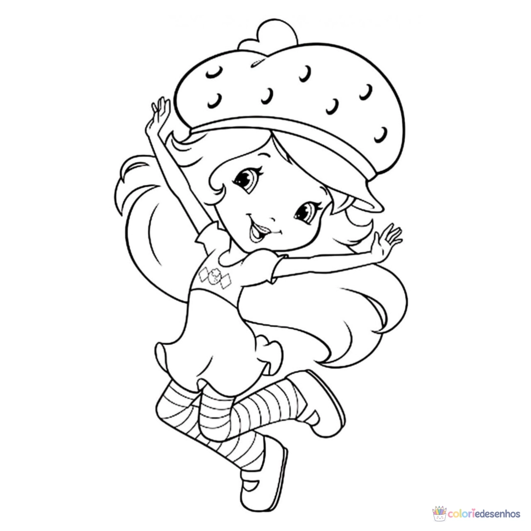 Moranguinho para colorir