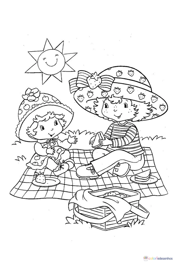 Moranguinho para colorir