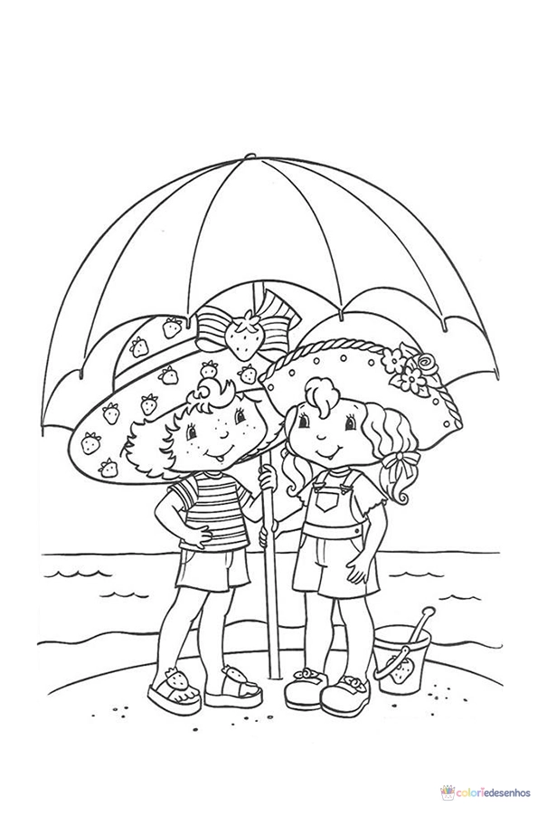 Moranguinho para colorir