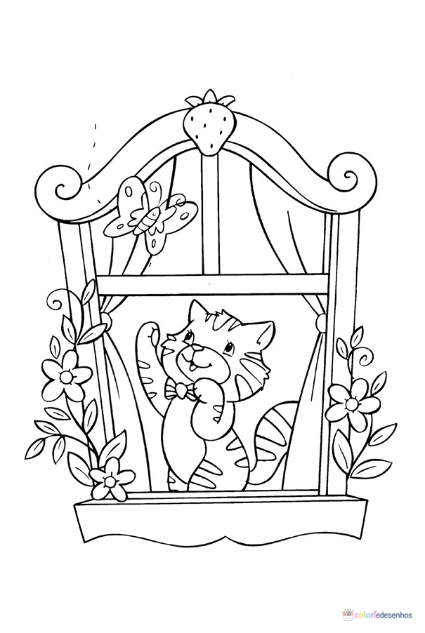Moranguinho para colorir