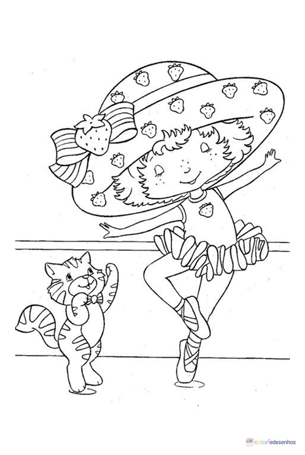 Moranguinho para colorir
