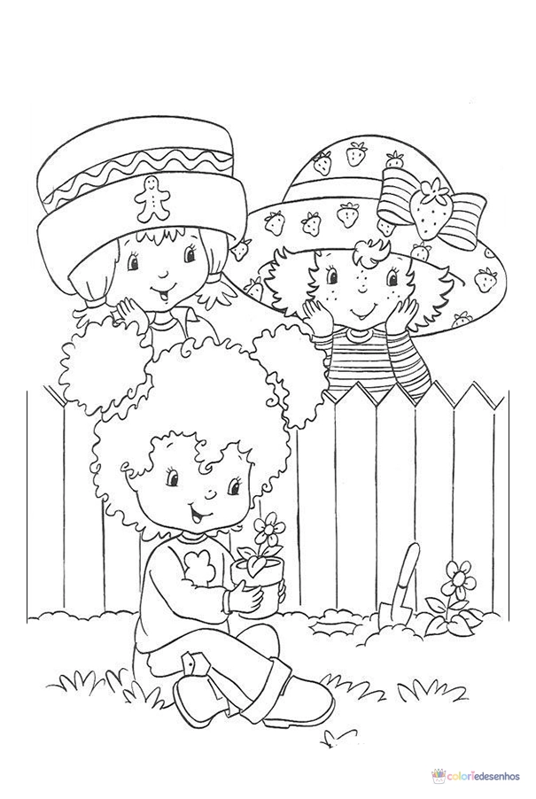 Moranguinho para colorir