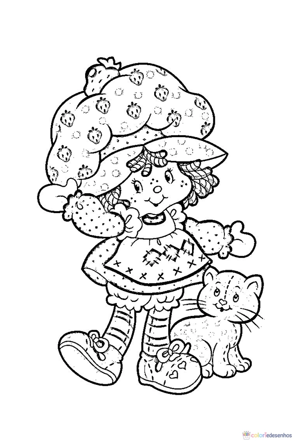 Moranguinho para colorir